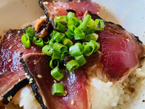 カツオの漬け丼